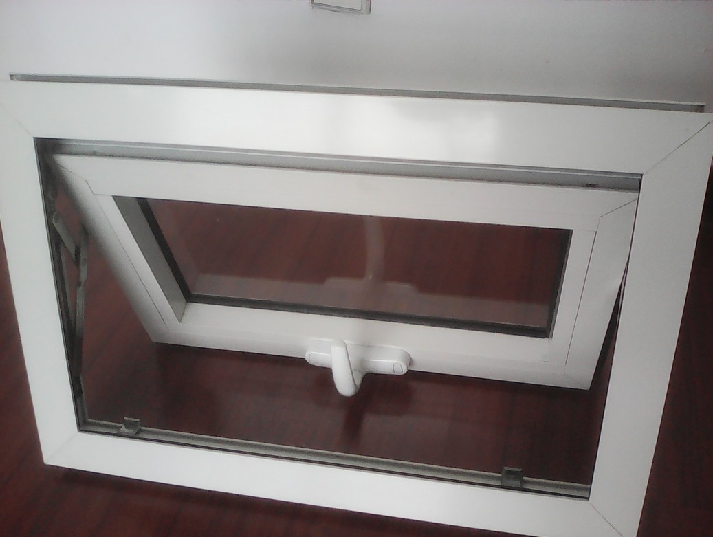 Awning Plastic PVC Window Automatic Top Hung Double Glazed Windows
