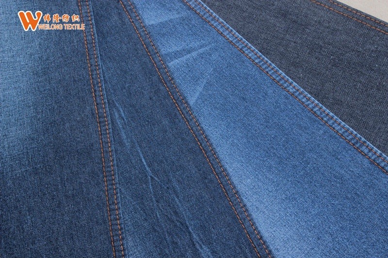8 Ounces 271 Gsm Jeans 100% Cotton Indigo Stretch Denim Fabric For Trousers
