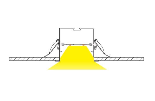 YG - 11 36W 1M LED Linear Pendant Light Professional Office Light Without Shadow