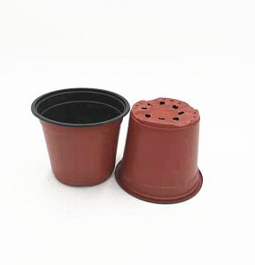 Buy cheap Cheapest disposable double color flower pot for greenhouse and garden product
