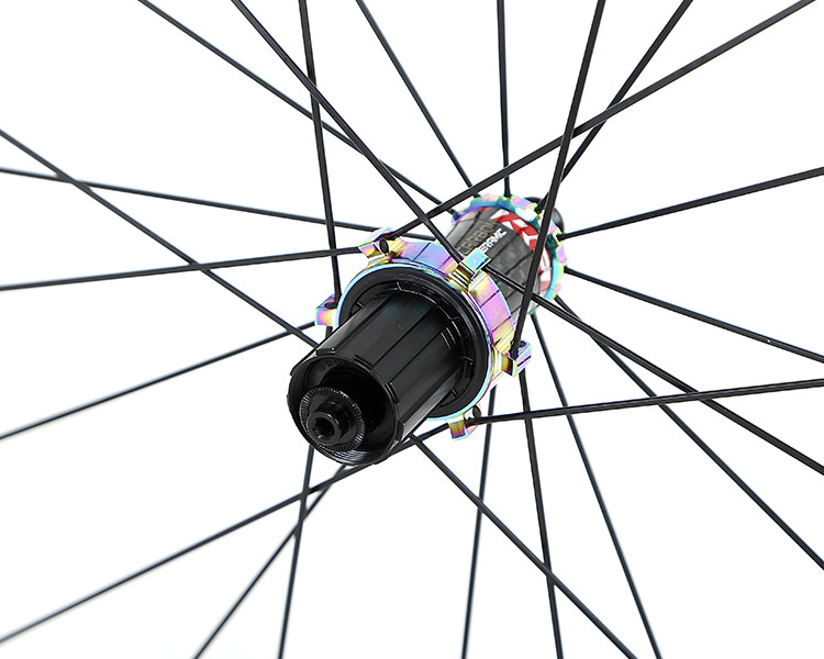 High Modulus Carbon Road Bike Wheelset Double Wall Inner Belt Rim Brake