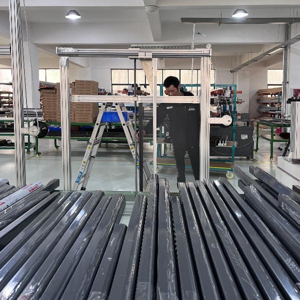 Standard Size Roller Screen Door With Black Mesh