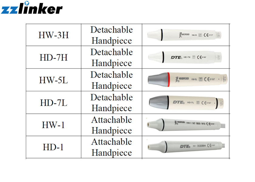 Satele Woodpecker Dental Ultrasonic Scaler Handpiece Similar LED Detachable