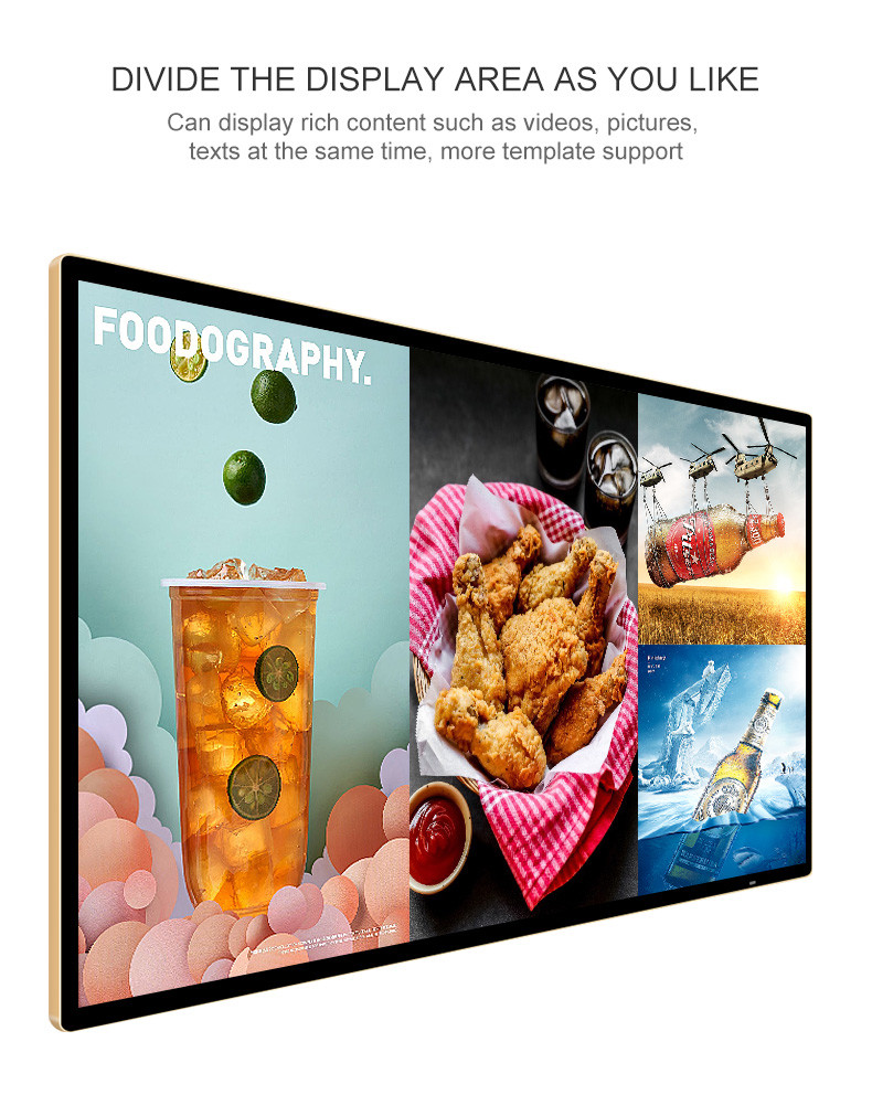 32 55 65 43 Inch HD Ultra Thin Advertising Vertical Lcd Screen Display Monitor
