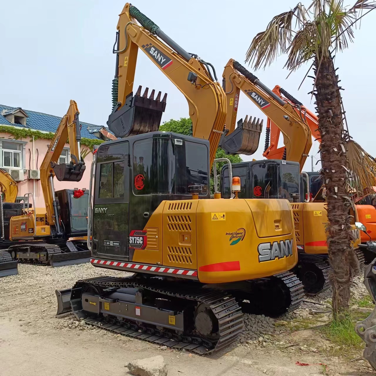 SANY SY95C Used Excavator 2016 in Good Condition with Original Design and Rubber Track