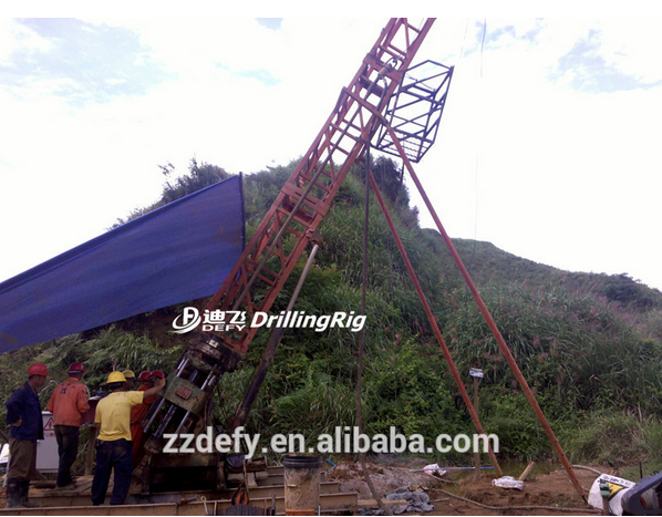 DF-Y-9B 4200m portable diamond core drilling rigs for sampling with diesel engine, wire-line diamond rig for sale
