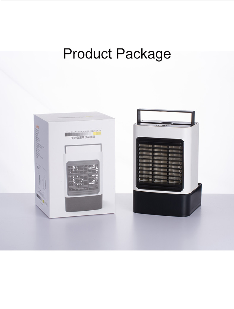 Portable Usb Handheld Mist Fan 2000mAh Battery Rechargeable Office Bedroom