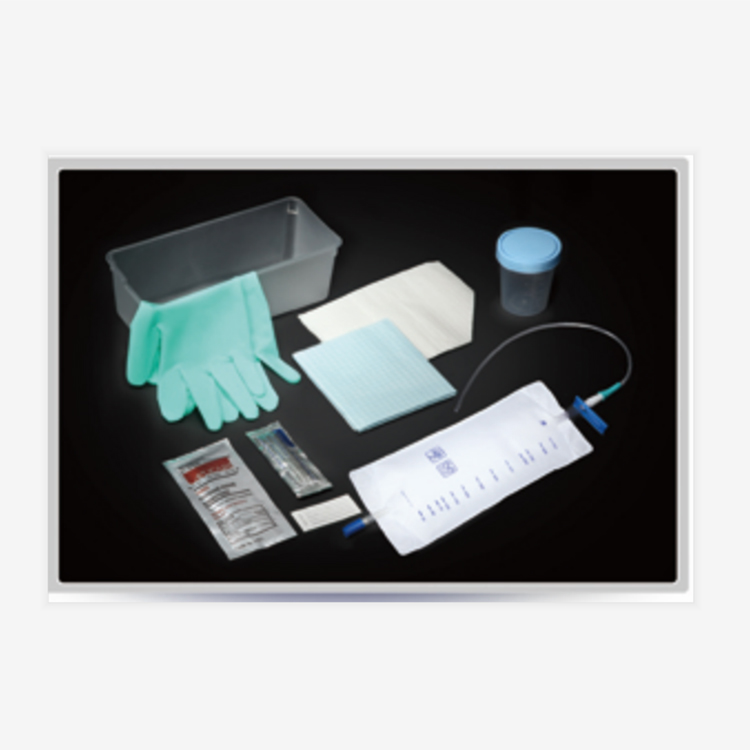 Wholesale Disposable Pre-Connected Luxury Urethral Urine Catheterization Tray