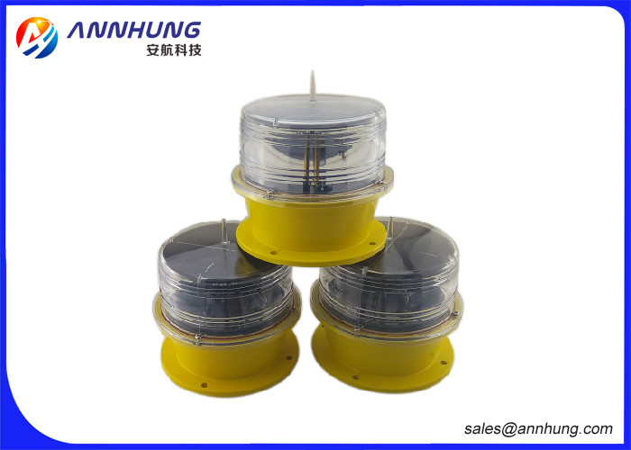 Long Life Red LED Solar Airport Lighting For Taxiway Low Power Consumption