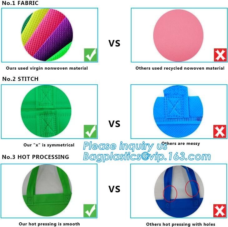 non-woven promotional shopping bag ultrasonic non woven bag, Custom printed tote non woven bag shopping shoulder bag pri