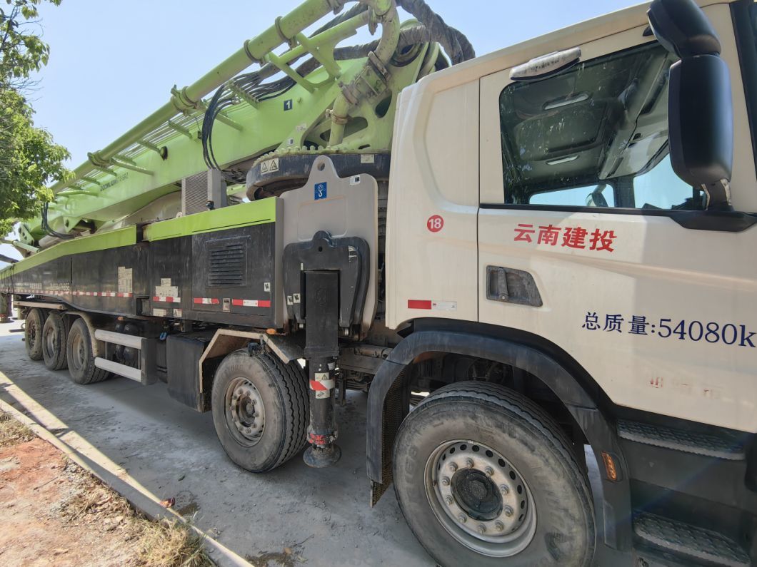 2021 Zoomlion 67m Used Concrete Pump Truck Concrete Boom Pump Truck Mounted Pump