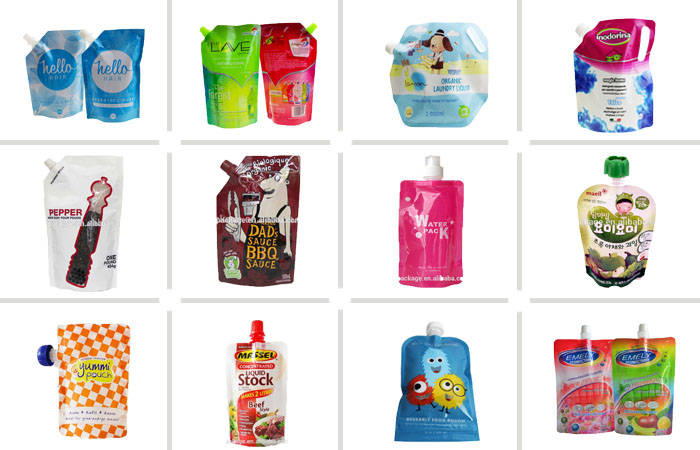 Light Weight Colorful Spout Pouch Packaging Moisture Proof Large Capacity Display