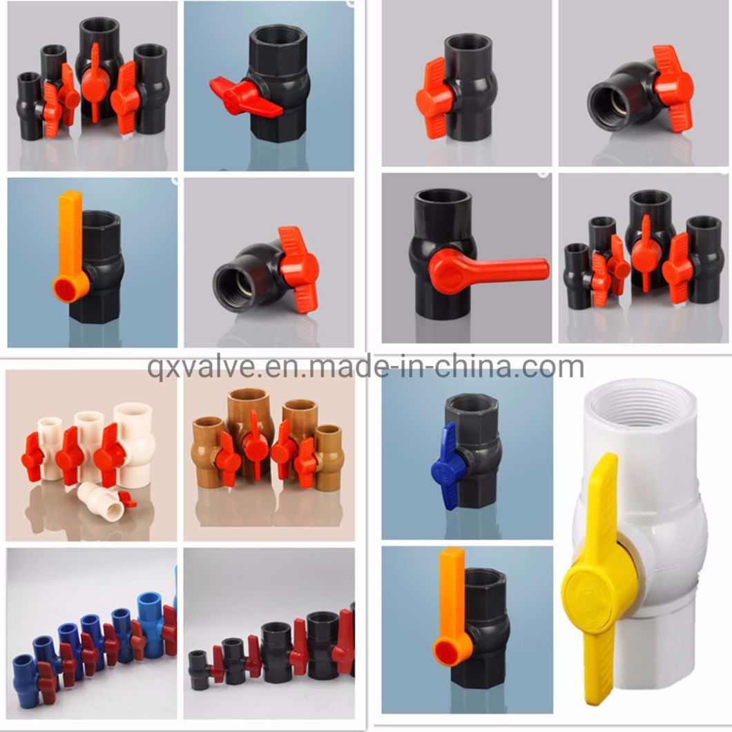 PVC Ball Valve High Pressure Octagonal with  Seat Seal