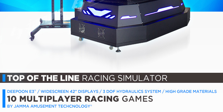 1.5mm Frame VR Racing Simulator Custom Colors Multiplayer Available Easy Operation