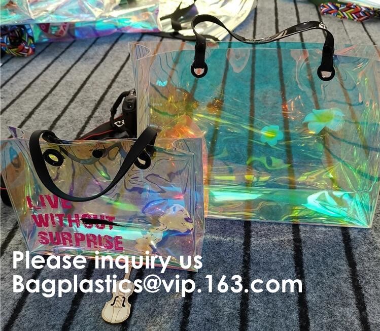 Fashion Neoprene Shopping Beach Tote Bag, Custom Waterproof Outdoor Beach Bean Bag, Promotional Clear Beach Bag