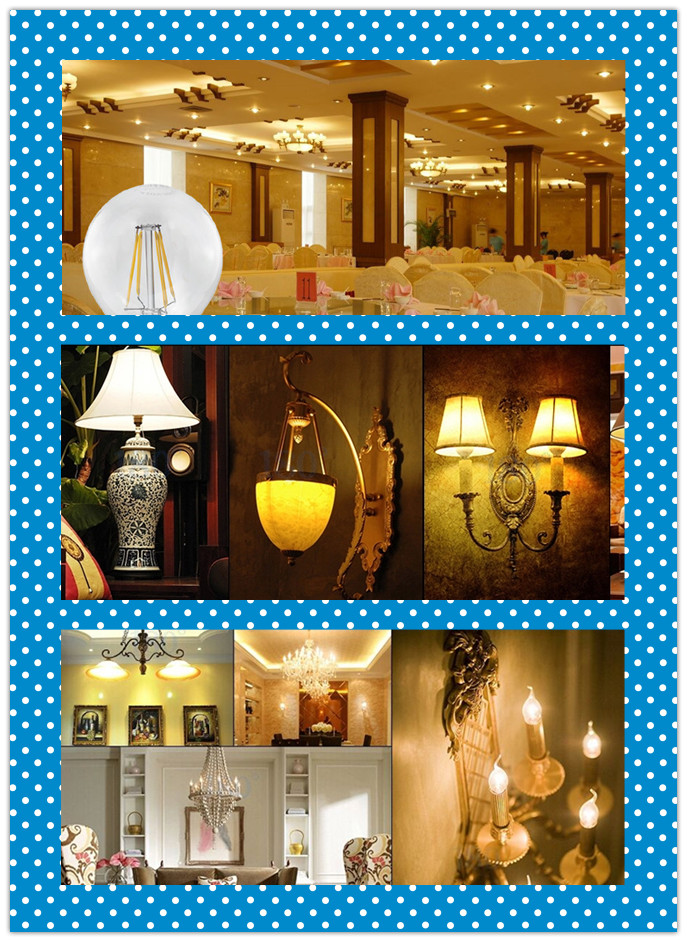 ul ELT dimmable filament LED lamp A17 bulb A55 Edison vintage light E26 medium base
