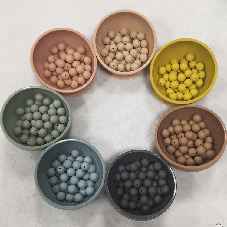 Soft Baby BPA Free Silicone Teething Beads Safe BPA Free Loose Bulk Teething Beads