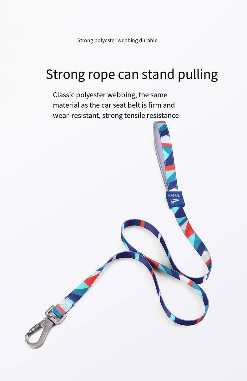 Pet Printed Harness Medium And Large Dogs Anti Breakaway Vest Style Leash