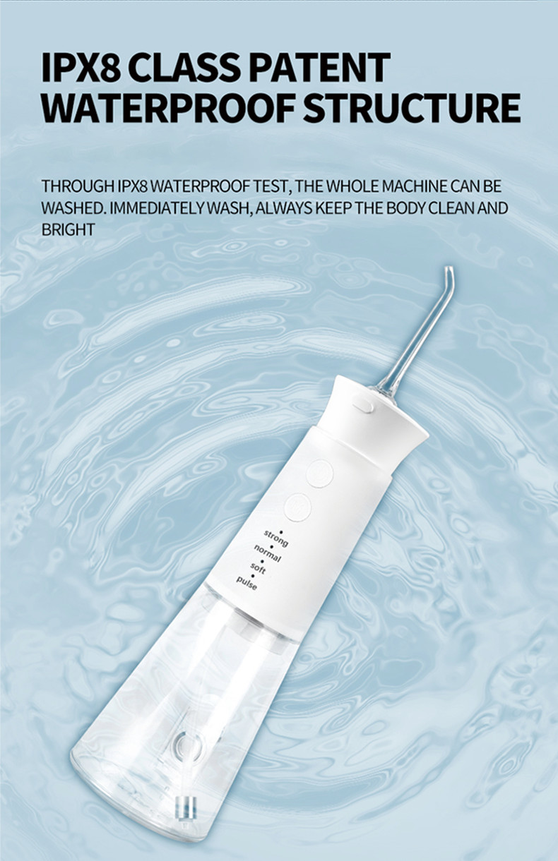 Professional Oral Dental Cordless Oral Care Irrigator Machine Water Flosser Portable Dental Flosser