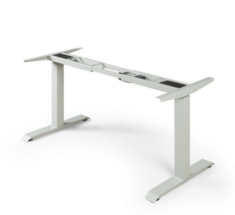 Height Adjustable PANEL Desk Frame 2 Stage Single Motor for Home Office in Wood Style