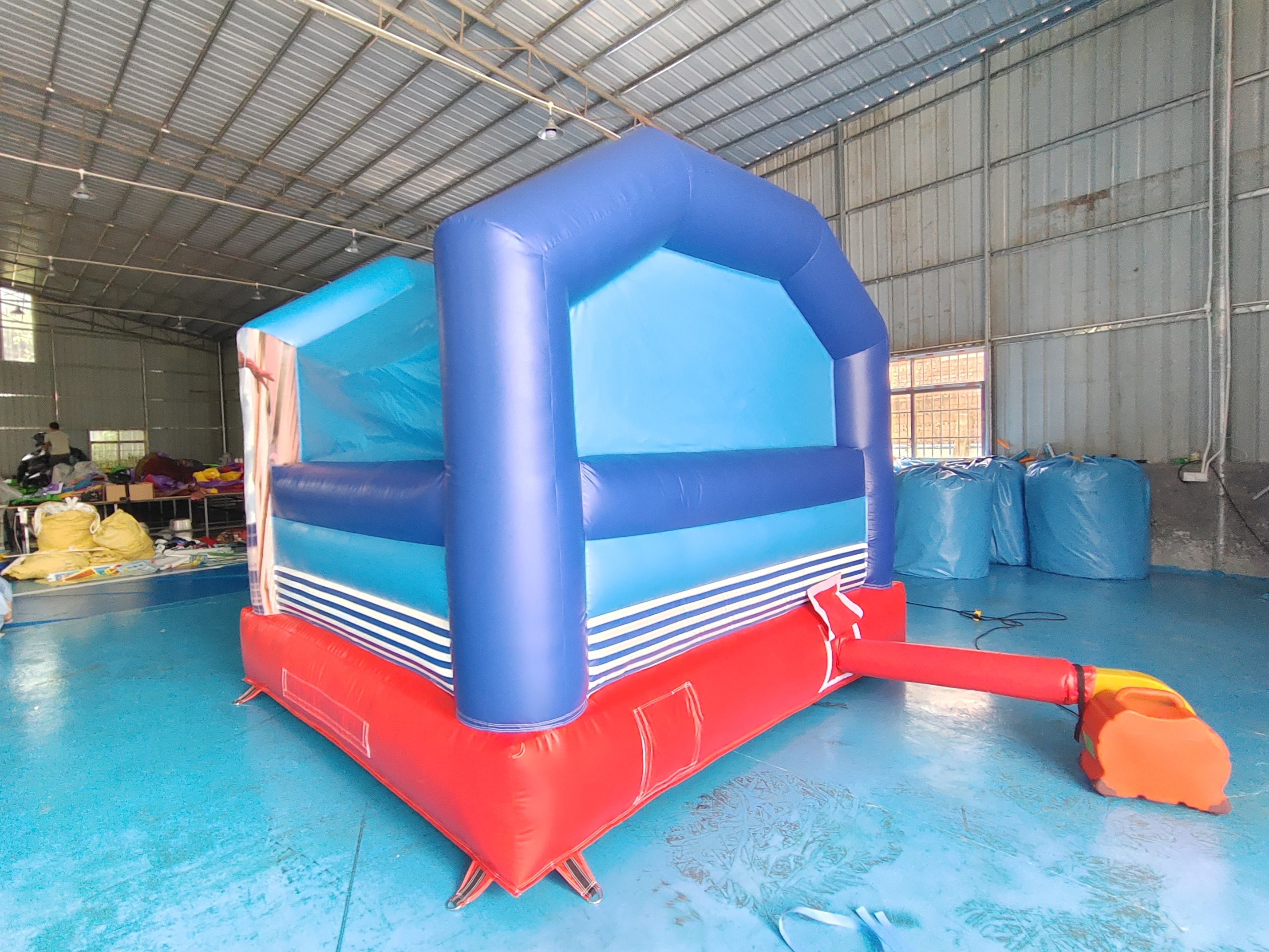 Fireproof 0.55mm Inflatable Jumping Castle Bouncer Combo With Slide Spiderman
