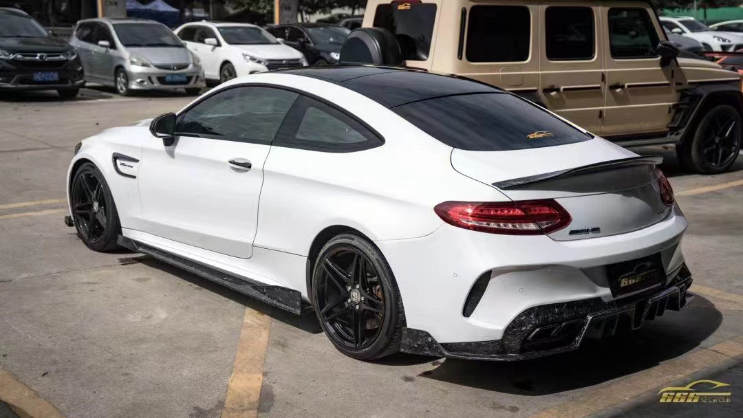 Auto Parts for Mercedes C63 C63S Coupe Body Kit C63 C63S Coupe Upgraded IMP Style Front and Rear Bumper Spoiler Body Kit