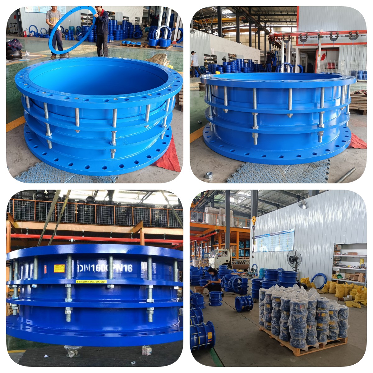 DN2000 Pn16 6" 8 In 10" Carbon Steel Double Flange Valve Pipe Metal Expansion Joint
