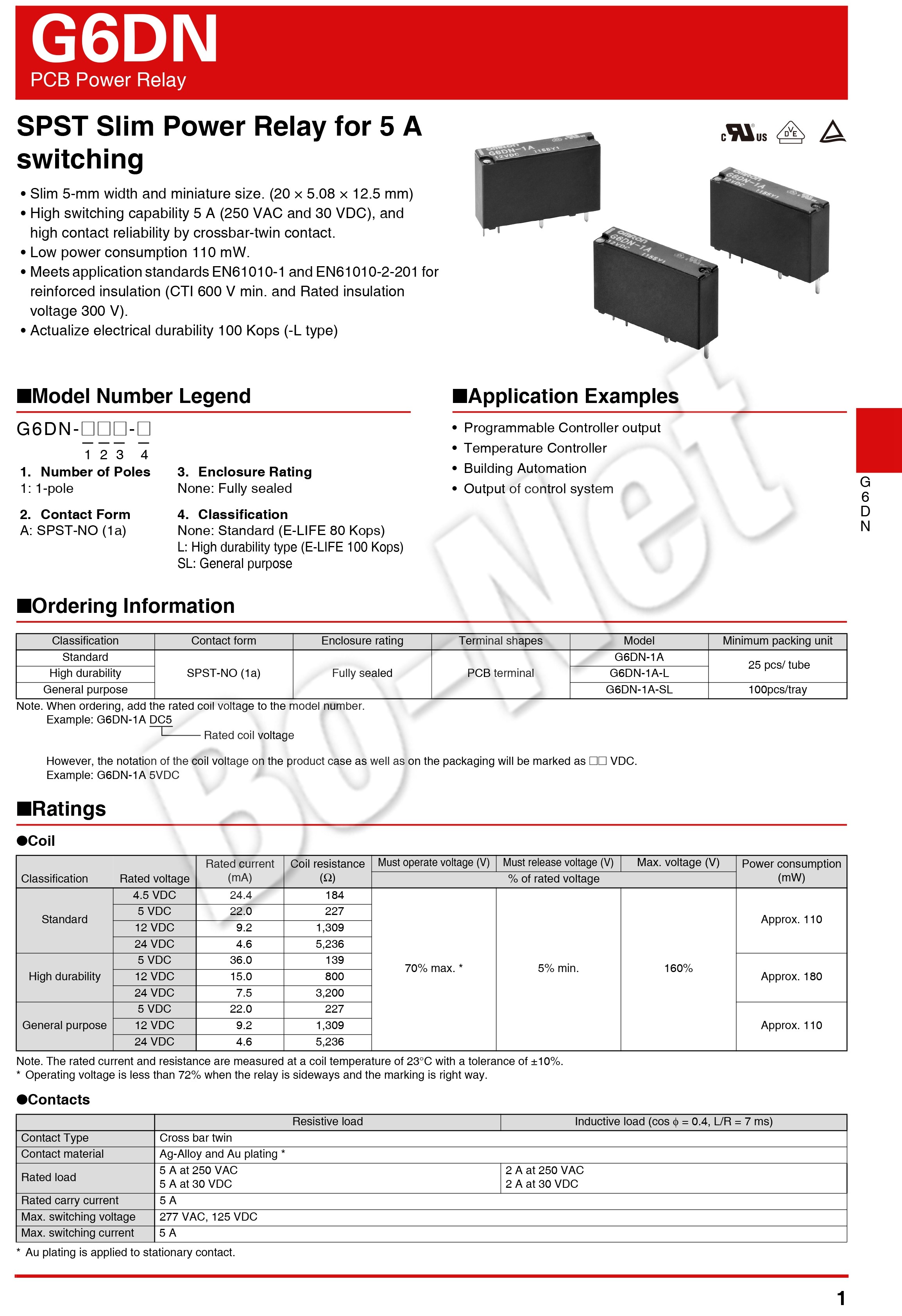 G6DN-1A-SL-24VDC Omron orignal new electromagnetic relay G6DN-1A-SL-24VDC G6DN-1A-SL-12VDC