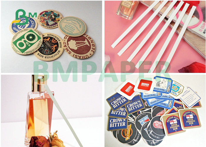 Premium Printing Adaptability 0.5MM 0.7MM Absorbent Paper For Drink Coasters