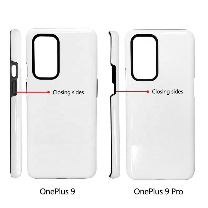 White 3D Sublimation Phone Cases Blanks Tough Dual Layer Mobile Case for One Plus 9 10 11 12 Pro