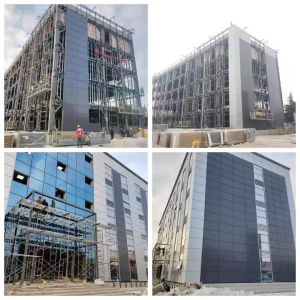 Prefab Prefabricated Industrial Metal Materials High-rise Building Steel