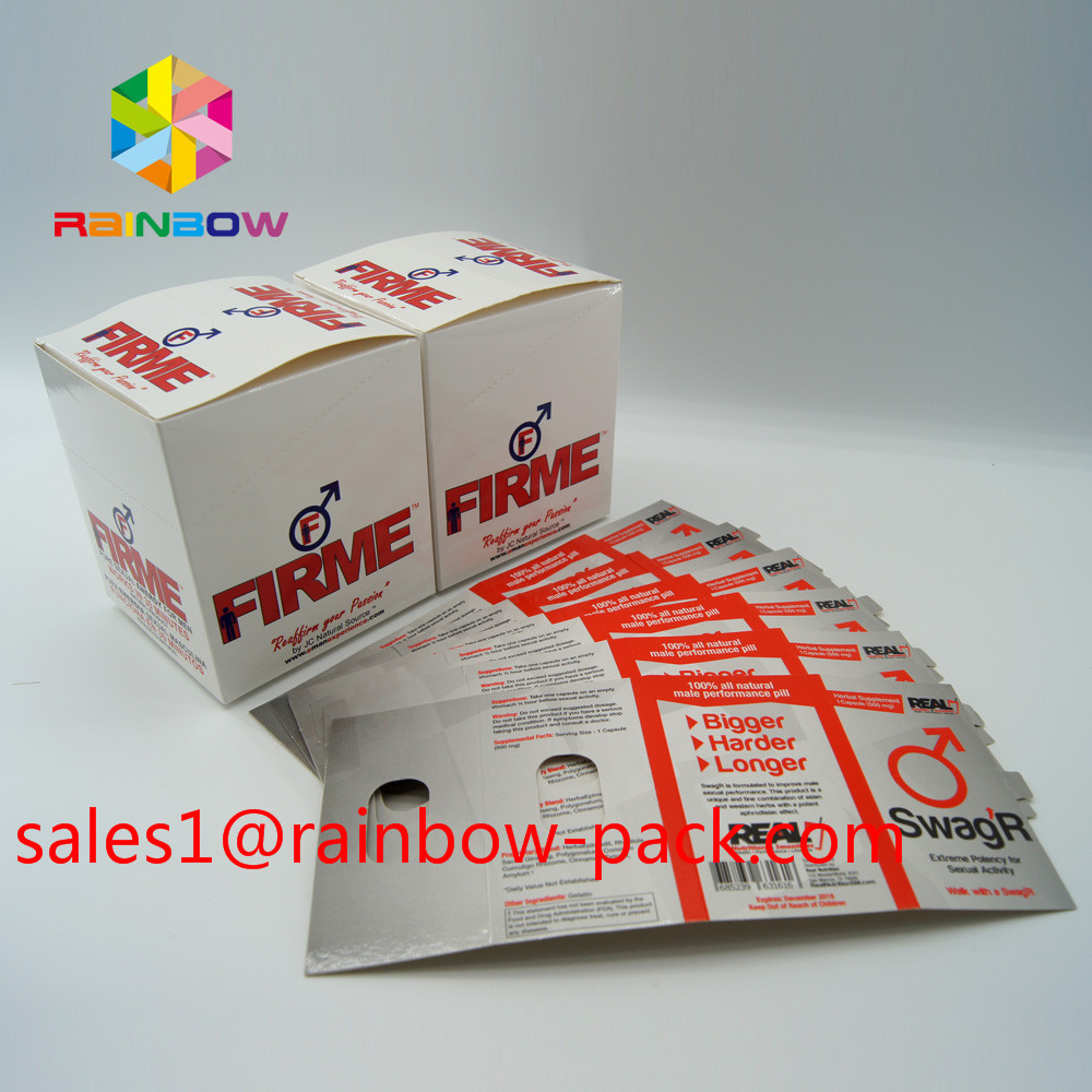 hot sale 3D printing card Black mamba 3D cards3d sex pills packaging paper card 3D sex pill card enhancement pill boxes
