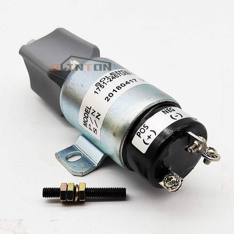 E200B E320 Excavator Stop Solenoid Switch For S6K HD700-5/7 6D31 6D14 12V 24V 1751-2467
