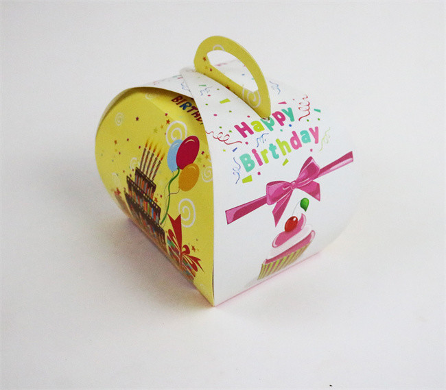 Birthday Cake Colored Cardboard Cake Box Cupcake Boxes - CUSTOM SIZES
