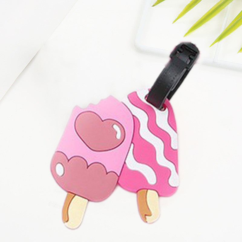 Cartoon Silicone Luggage Tags for Suitcases and Schoolbags on Summer Vacation