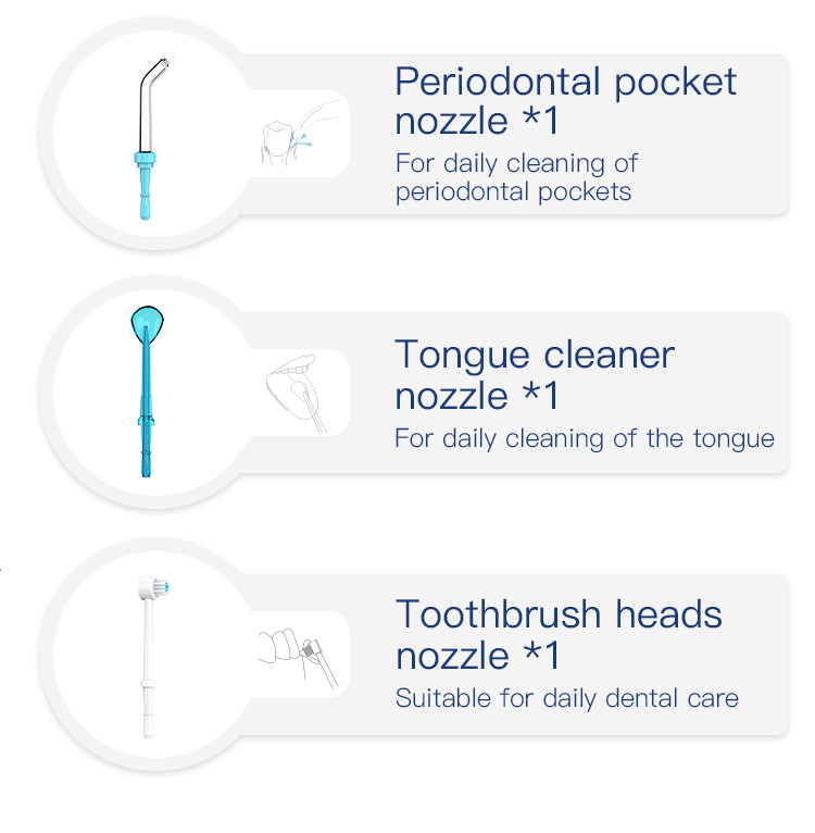 ABS PC Oral Hygiene Water Flosser Teeth Whitening Clean 600ml