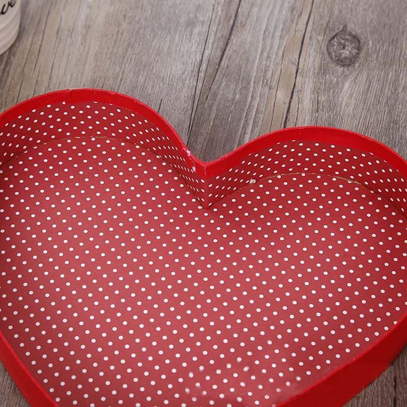 Fashion Luxury High Custom Christmas Seasonal Red Color Heart Shaped Lid and Base Paper Packaging Chocolate Box
