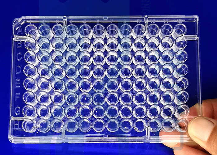 SIO2 96 Well Flat Bottom UV Transparent Microplate Precision Machining