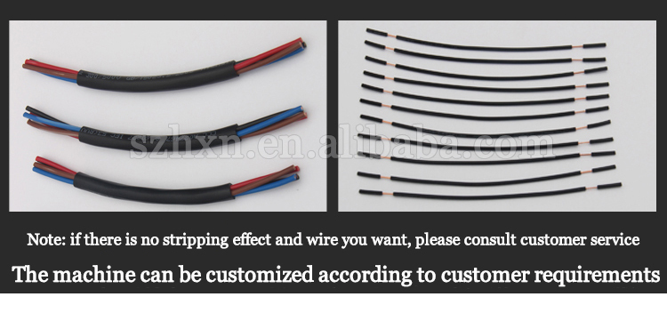 Abaca Insulated Cable Braided Wire Stripping Machine Stripping Length 0-25mm Range 0.1-8.0 mm2