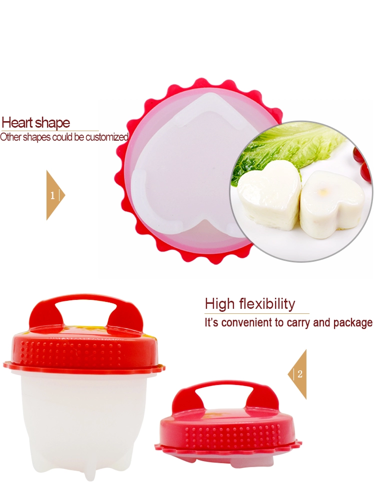 6Pcs Egg Cooker Silicone Household Products Hard Boiled Egg Silicone Cups