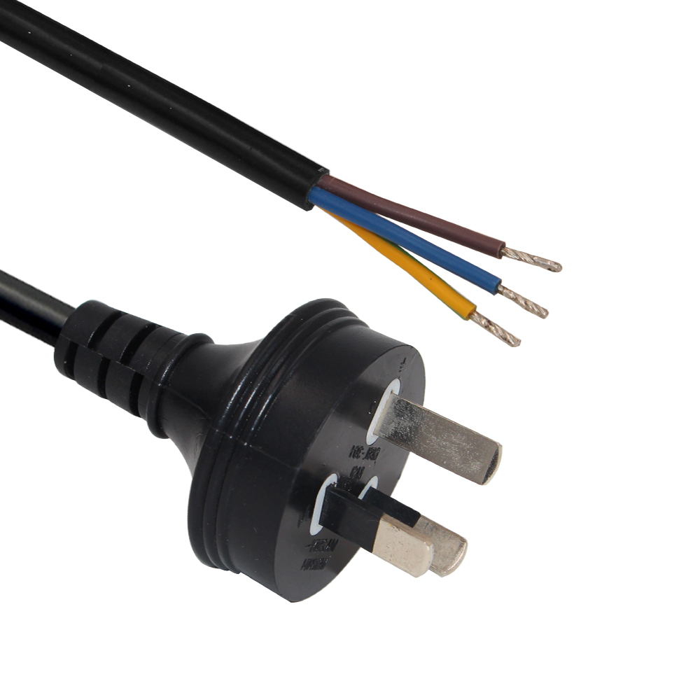 Strip Lcd Monitor Wire Extension Socket Replacement with Open End and AU Plug Standard
