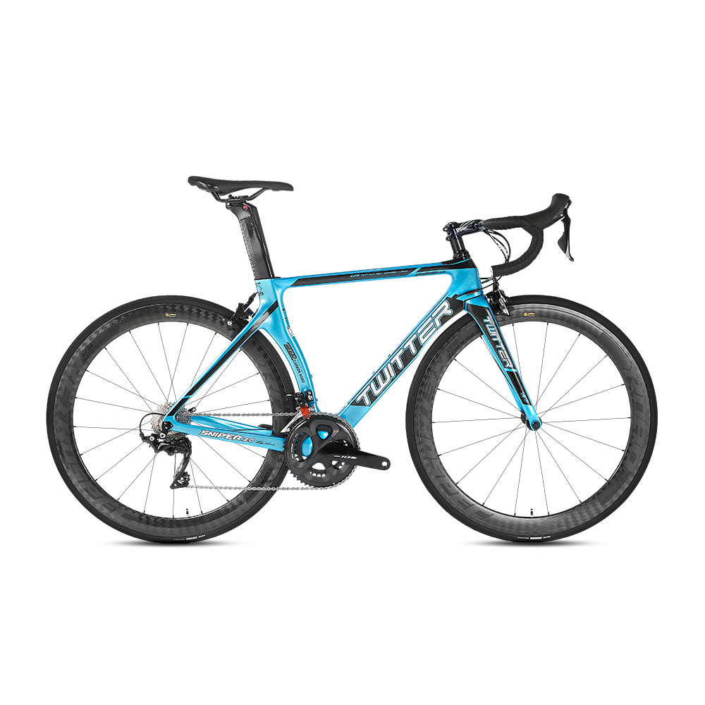 Carbon Fiber Fixed Gear Road Bike , 700c Disk Road Bike Skid Resistant