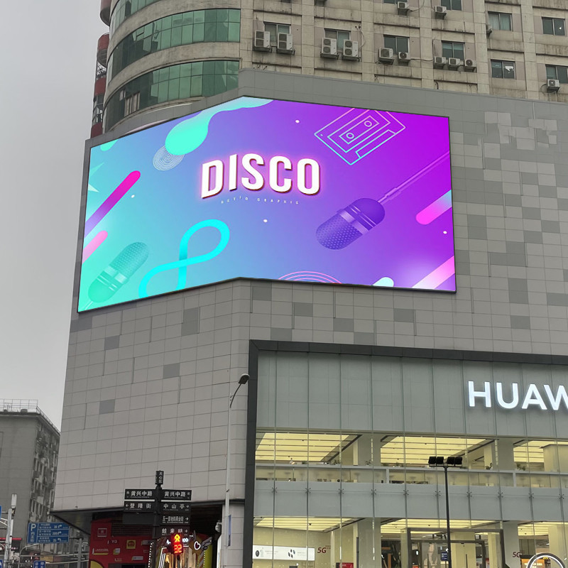 Outdoor Full Color P4 P5 P8 P10 Wall-mounted Billboard Naked-eye 3D Board Fixed Advertising