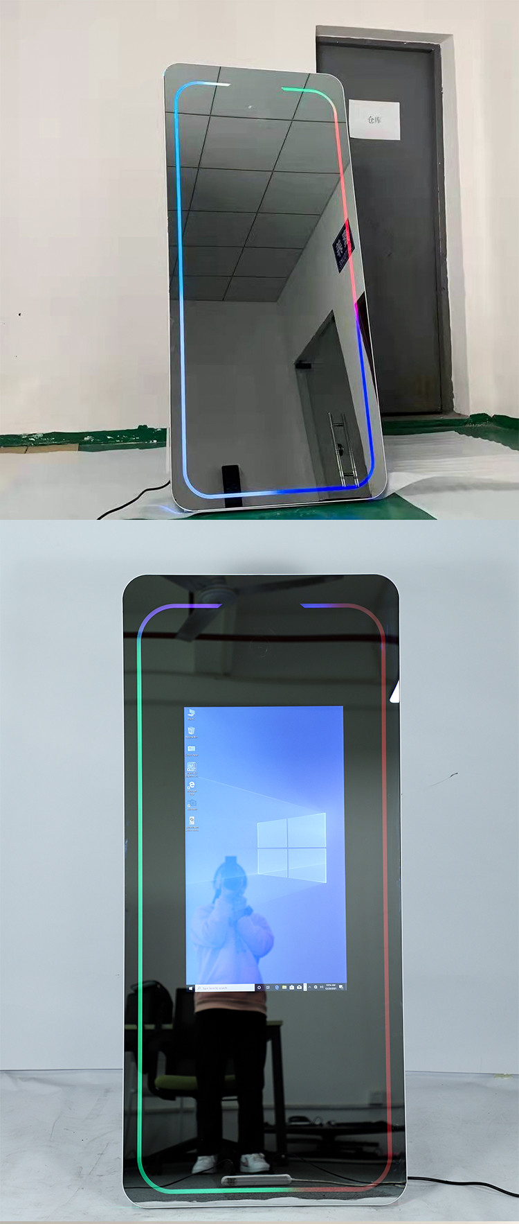 Led Frame Selfie Mirror Booth Portable Wedding Mirror Photo Booth With Camera