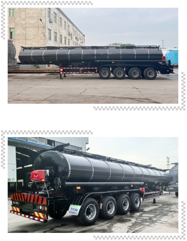 TITAN 38CBM Liquid Asphalt Tanker Trailers for Sale  Asphalt Tank Trailer