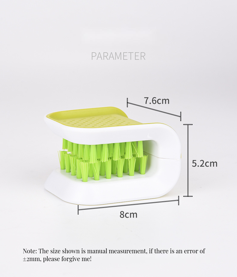Multi-Functional PP and Nylon Scrub Kitchen Blade Cleaning Brush for Cutlery Cleaning