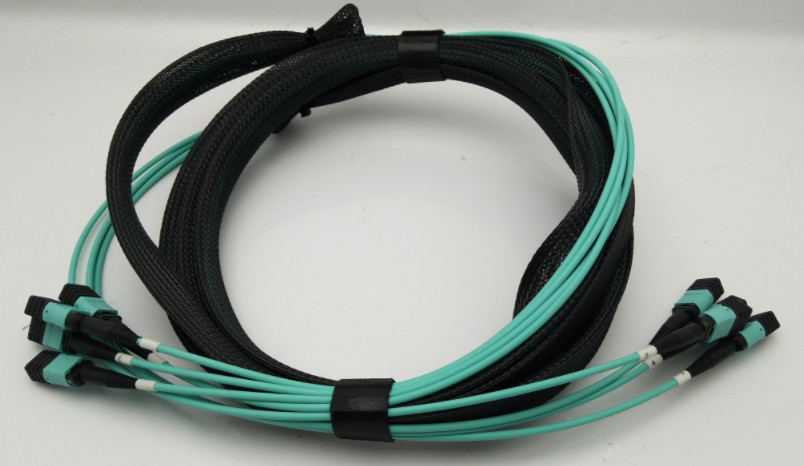 MPO To Sc/APC Fiber Optic Patchcord Cable With Pulling Eye And Socket