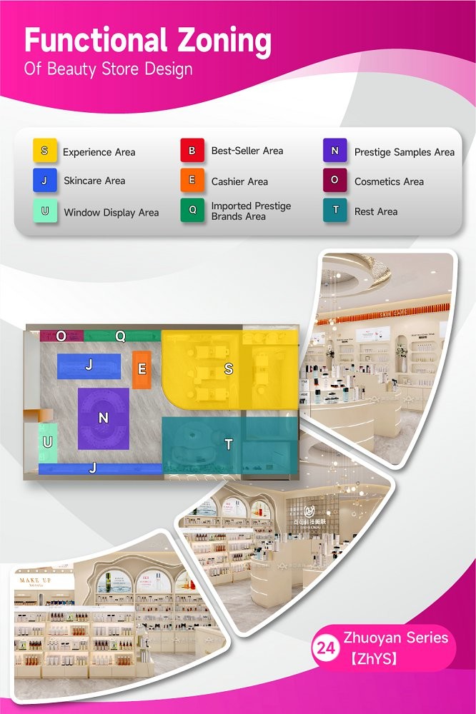 24-ZhYS Beauty Store Zoning With Zhuoyan Series