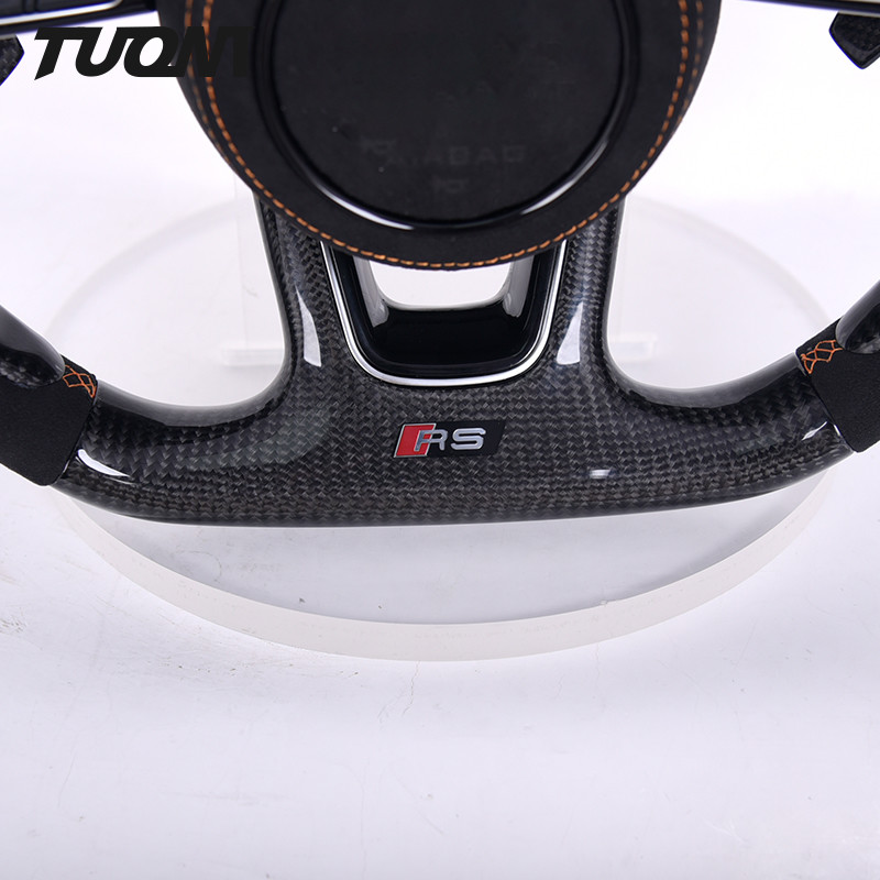 RS3 S3 A3 A4 RS4 Audi Carbon Fiber Steering Wheel With LED Design