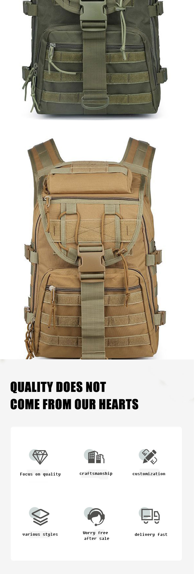 Waterproof Travel Rucksack Sport Backpack Multifunctional With Adjustable Strap